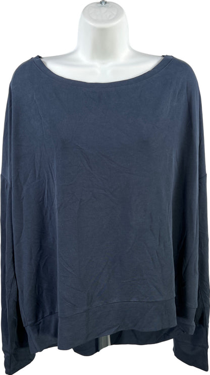 Fabletics Women’s Blue Loose Fit Betty Pullover Shirt - XXL