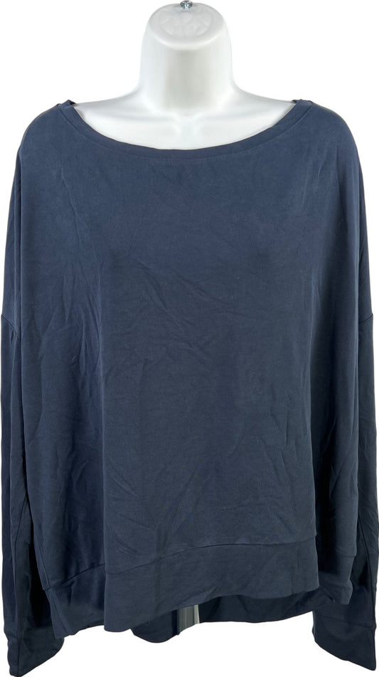 Fabletics Women’s Blue Loose Fit Betty Pullover Shirt - XXL