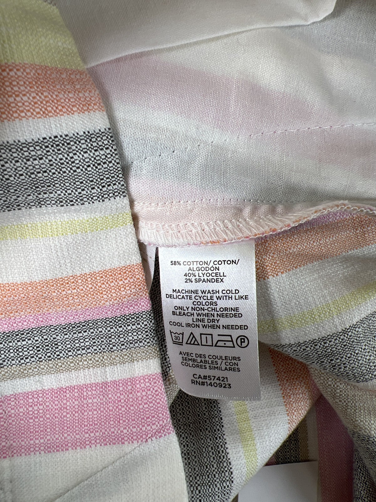 LOFT Women’s Multicolor Striped Straight Skirt - 2