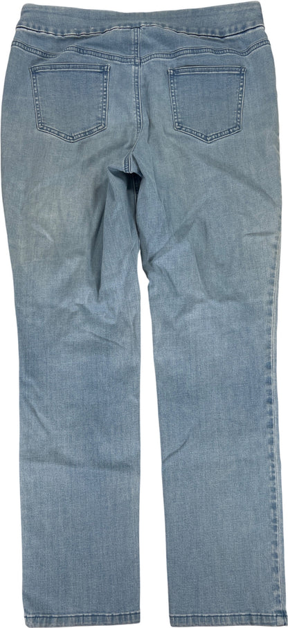 Chico’s Women’s Light Wash Perfect Stretch Pull On Straight Jeans - 1.5/US 10.5