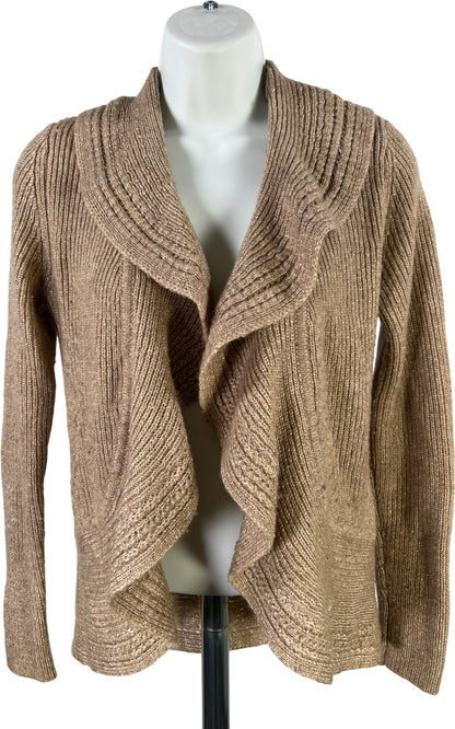 White House Black Market Women’s Beige Long Sleeve Cardigan - S