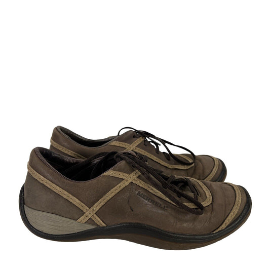 Merrell Women's Brown Cypress Chocolate Lace Up Sneakers - 8