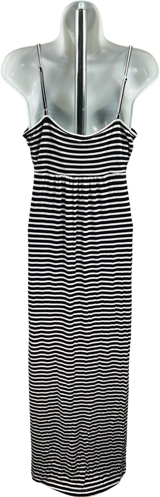 Calvin Klein Women’s Black/White Striped Sleeveless Maxi Dress - 4