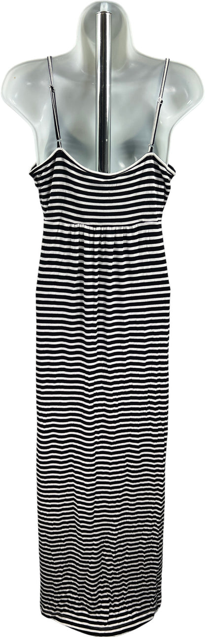 Calvin Klein Women’s Black/White Striped Sleeveless Maxi Dress - 4