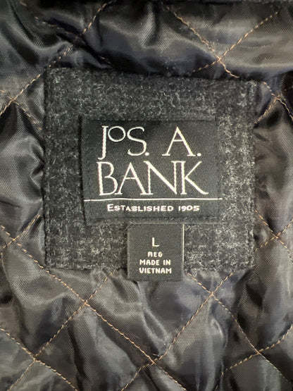 Jos A Bank Men’s Black Wool Blend Full Zip Dress Jacket - L