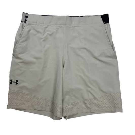 Under Armour Men's Beige Vanish Woven Fitted Athletic Shorts - XL