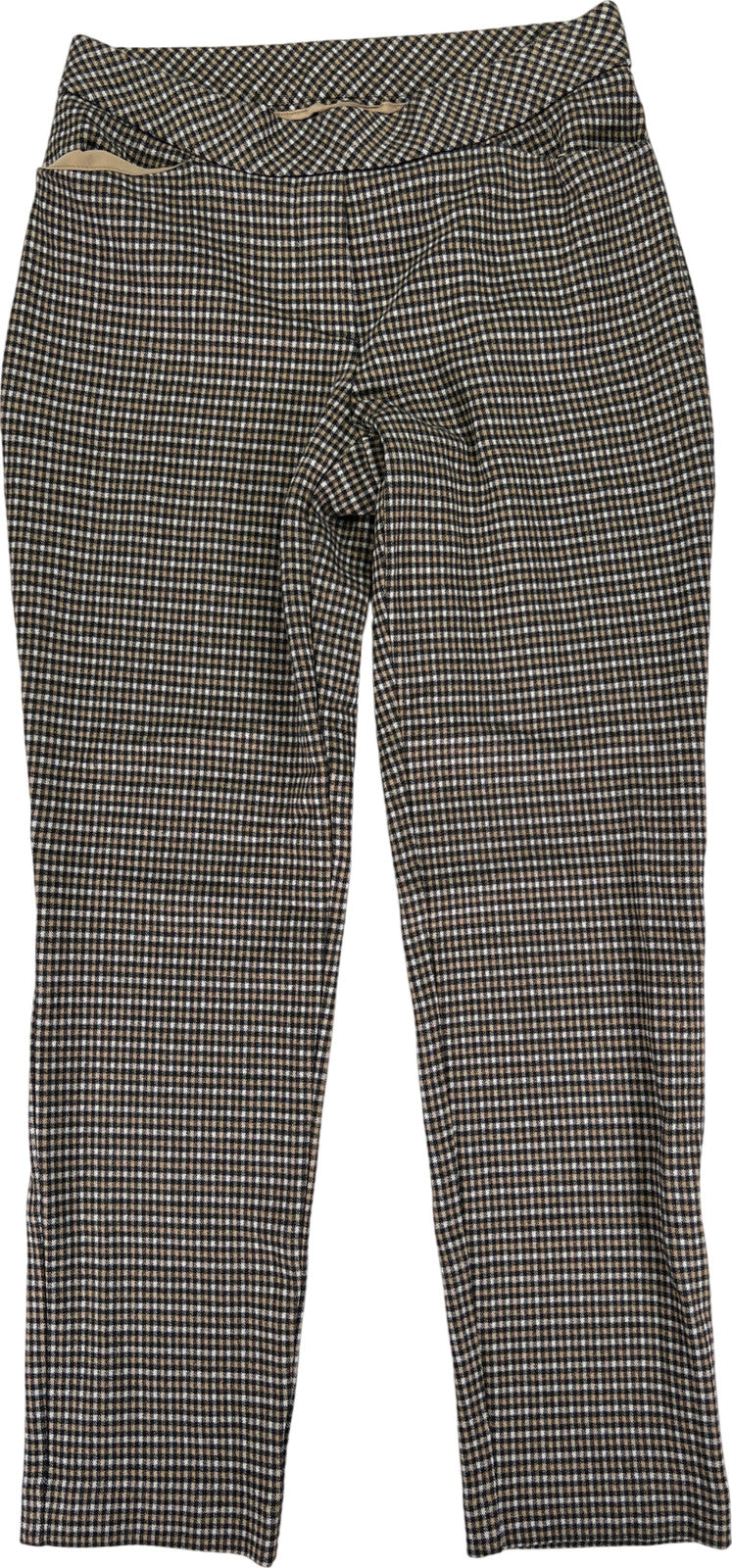 J.Jill Women’s Black/Beige Pull On Ponte Slim Leg Pants - XS Petite