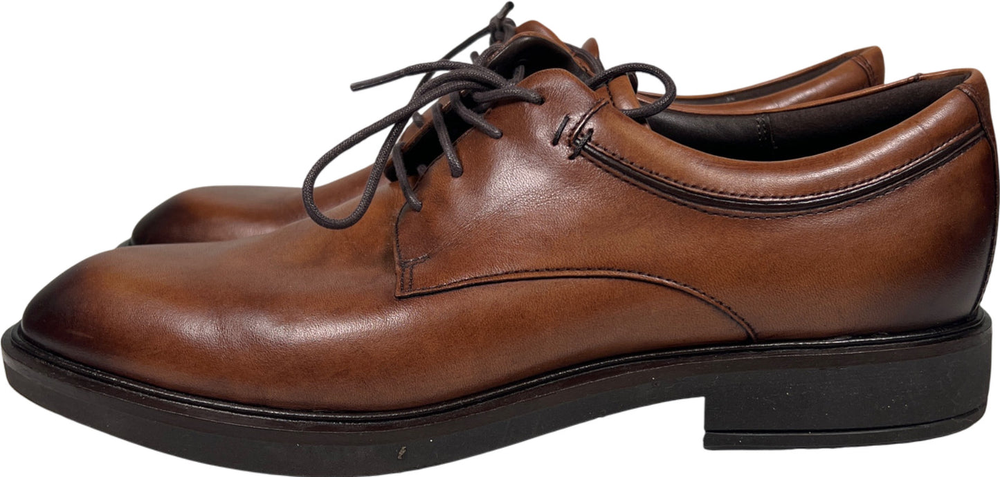 Ecco Vitrus Men’s Brown Leather Lace Up Oxford Dress Shoes -42/US 8