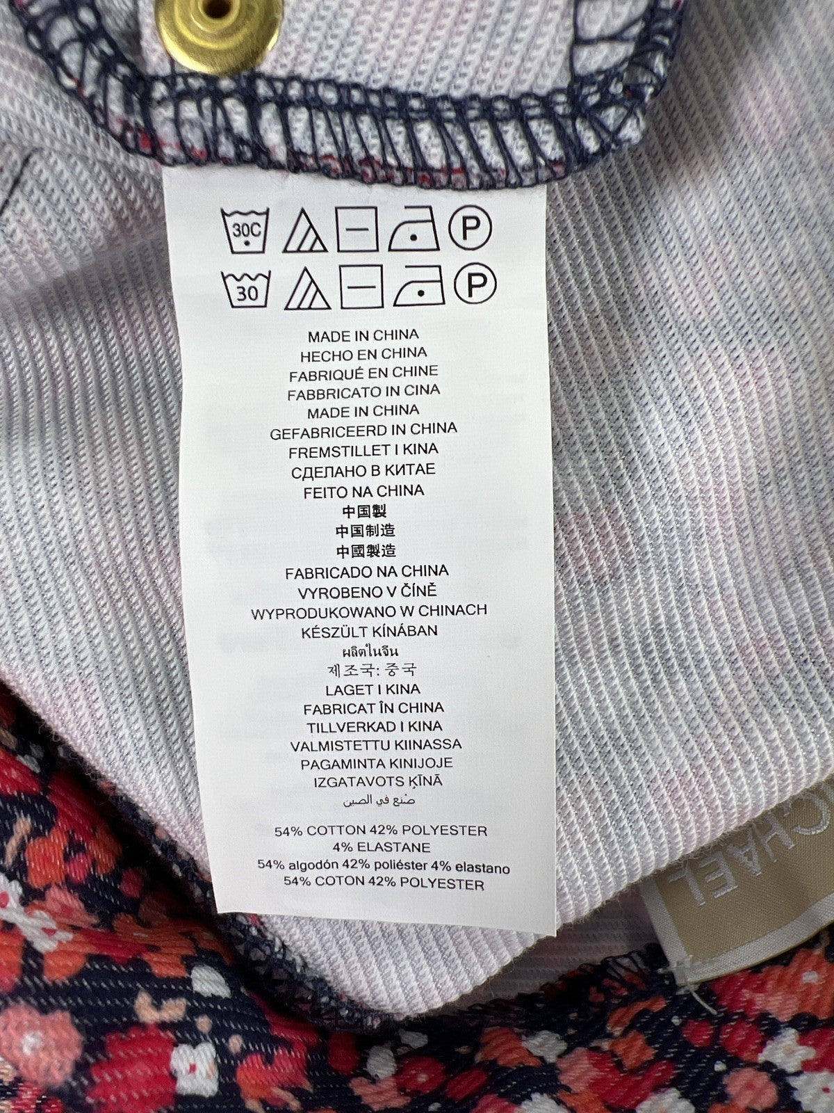 Michael Kors Women’s Pink/Red Small Wildflower Twill Pull On Pants - L