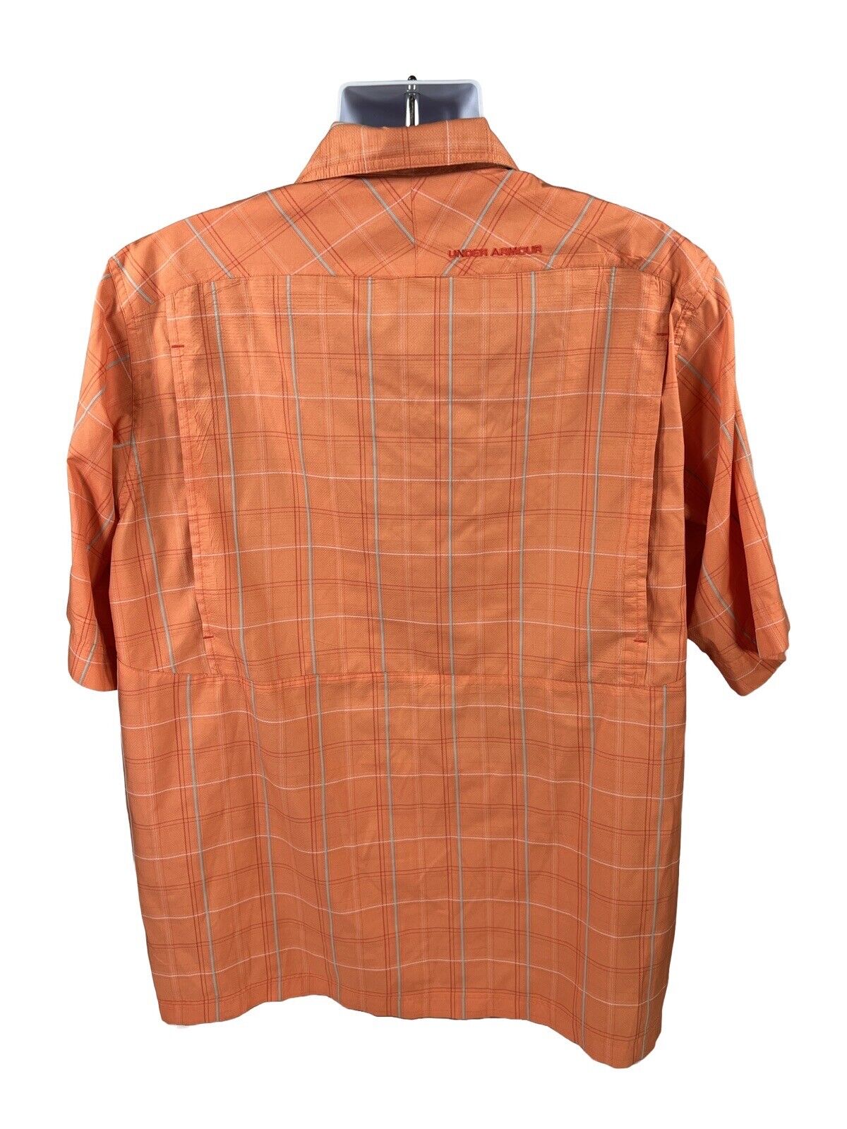 Under Armour Men's Orange Loose Fit Button Up Athletic Shirt - XL