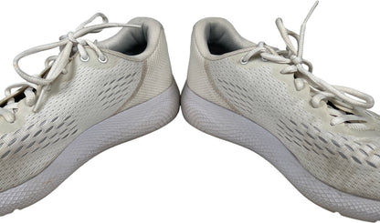 Under Armour Men’s White/Ivory Charged Pursuit Lace Up Athletic Sneakers - 10.5