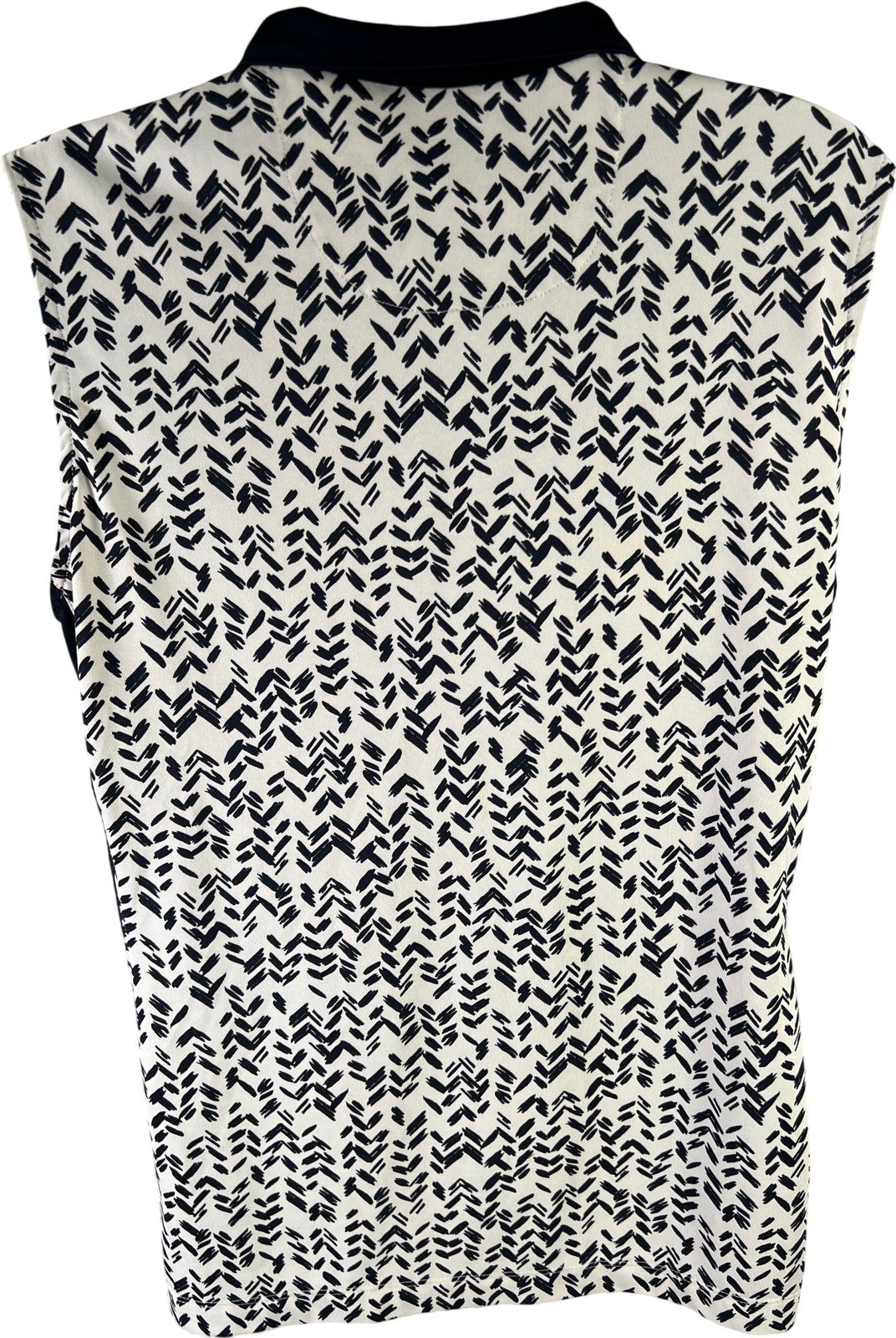 TAIL Women’s White & Blue White Label 1/4 Sleeve Sleeveless Shirt - L