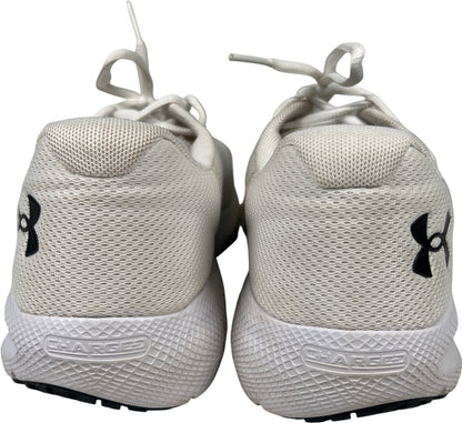 Under Armour Men’s White/Ivory Charged Pursuit Lace Up Athletic Sneakers - 10.5