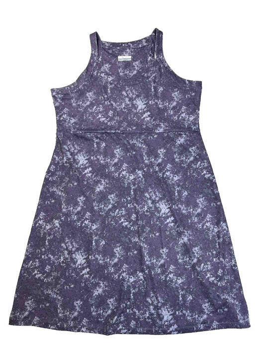 Columbia Womens Purple Sleeveless PFG Freezer III A-Line Active Dress -XL