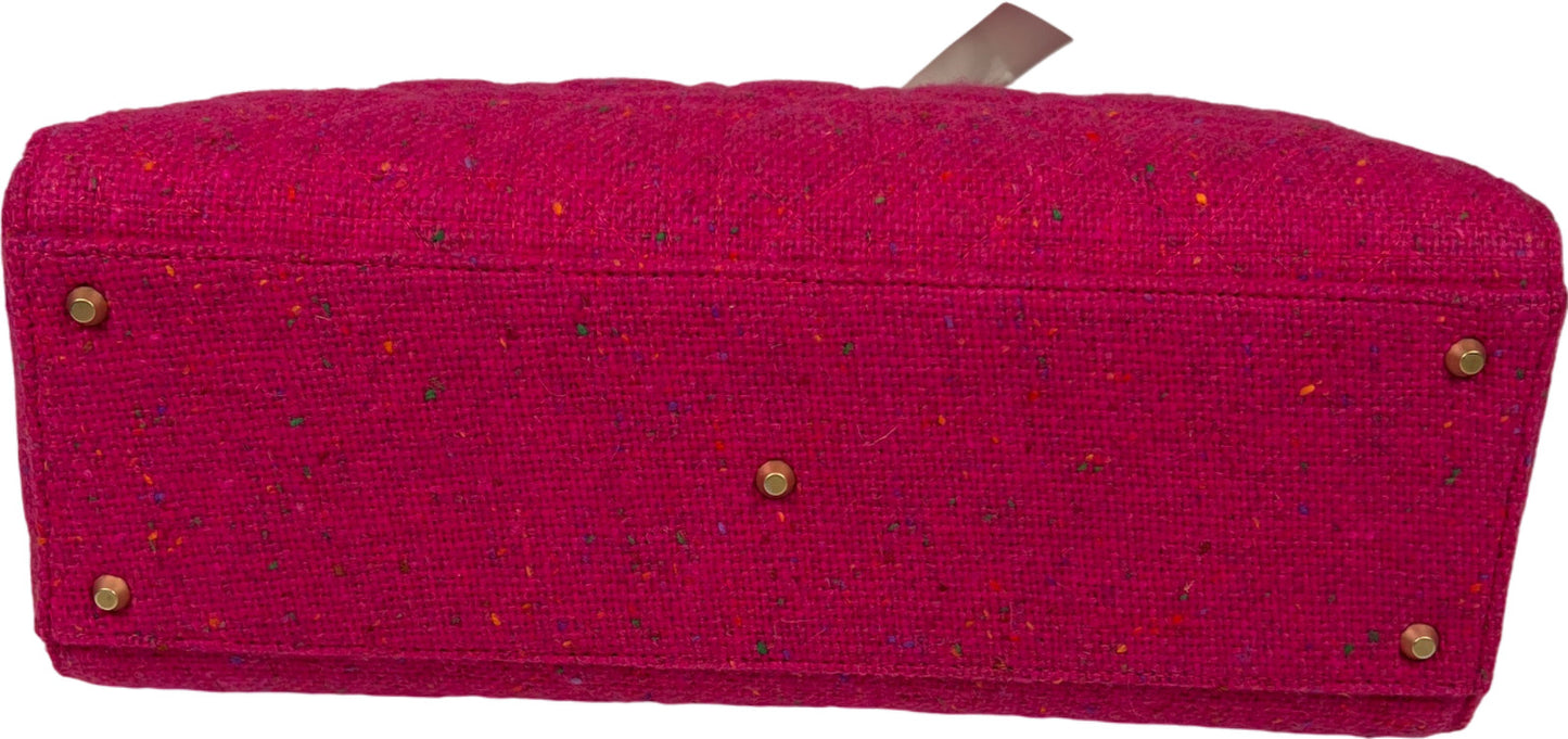 Christian Dior Lady Dior Large Tweed Pink Rose Moyen Rare Vintage Purse