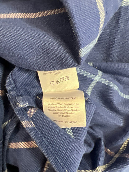 Vineyard Vines Men’s Blue Plaid Button Up Slim Fit Tucker Shirt - L