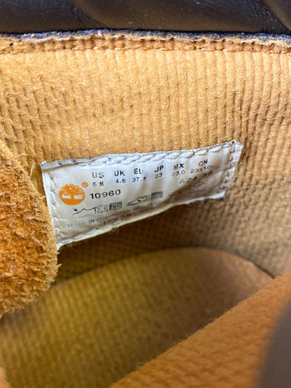 Timberland Boys Tan/Brown Wheat Suede Classic 6”. Lace Up Work Boots - 5