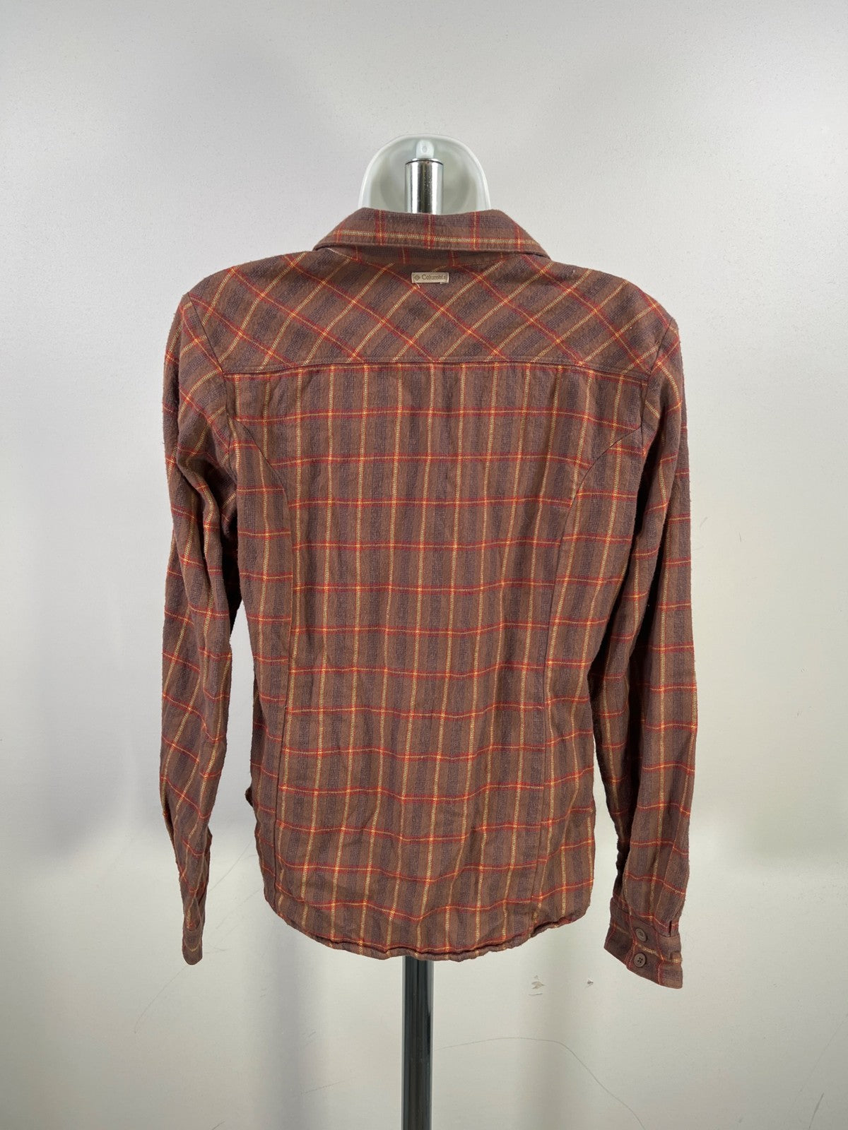 Columbia Women’s Brown Plaid Button Up Flannel Shirt - M