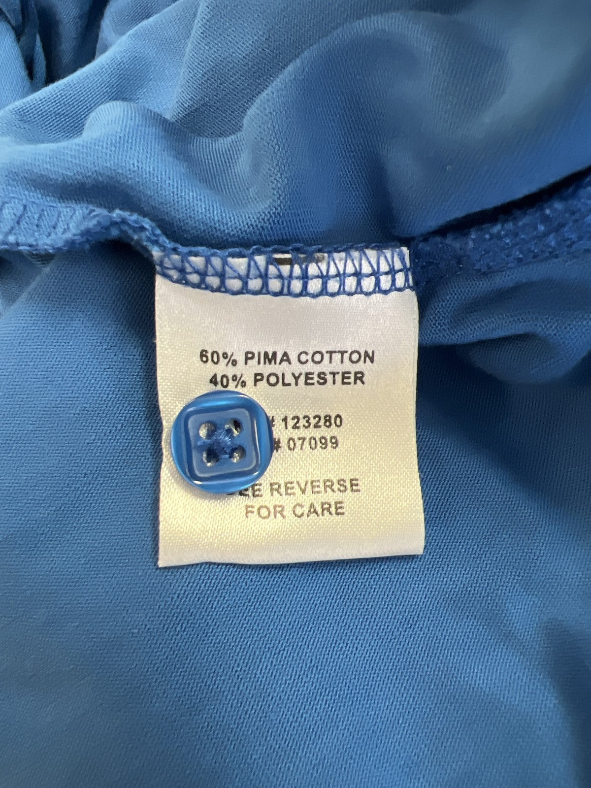 Travis Matthew Men’s Blue Short Sleeve Polo Shirt - XXL