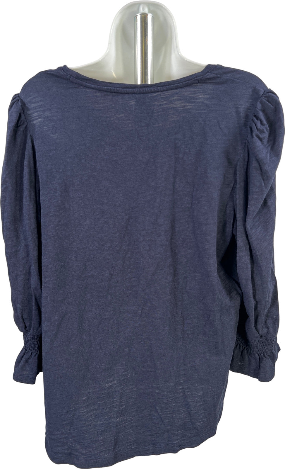 Chico’s Women’s Navy Blue 3/4 Bell Sleeve Shirt - 2/US L
