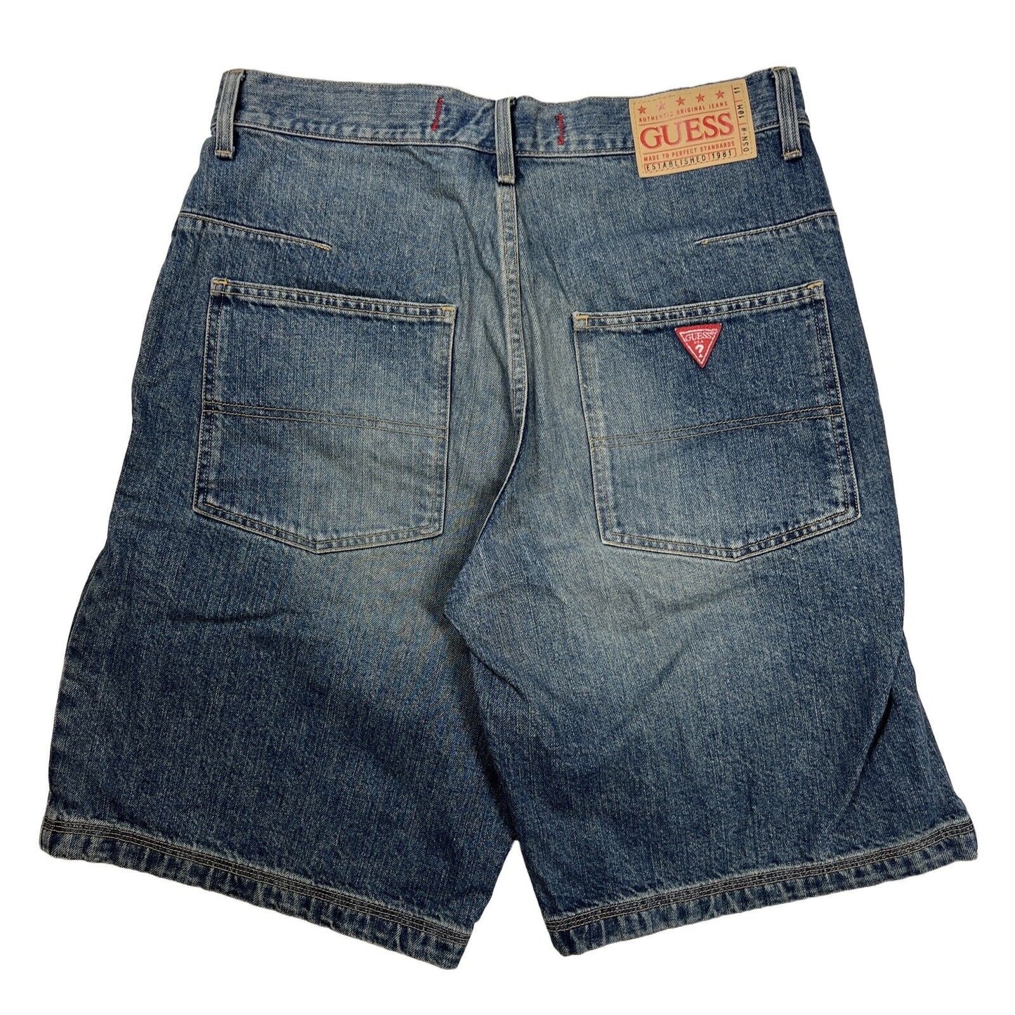 Guess Men's Medium Wash Vintage Denim Jean Shorts - 34