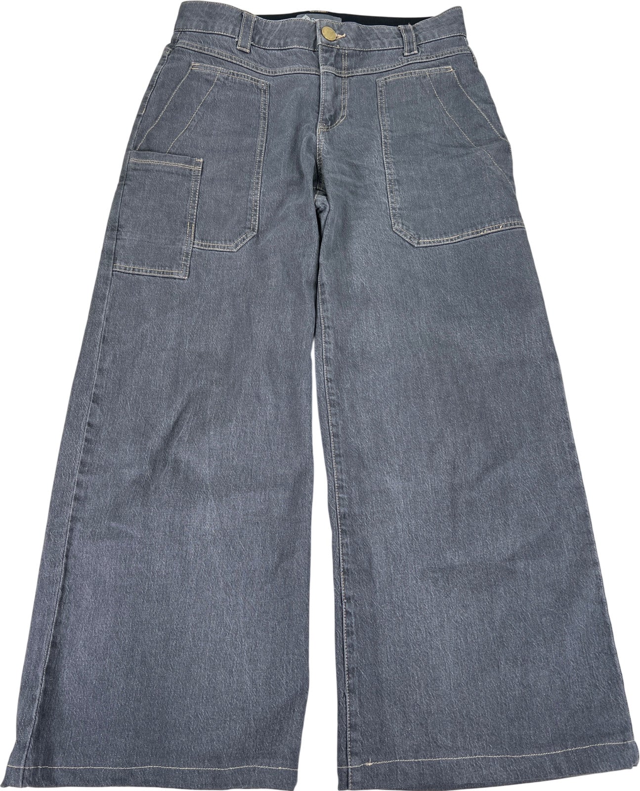 Democracy Women’s Gray Wide Leg Denim Jeans - 8