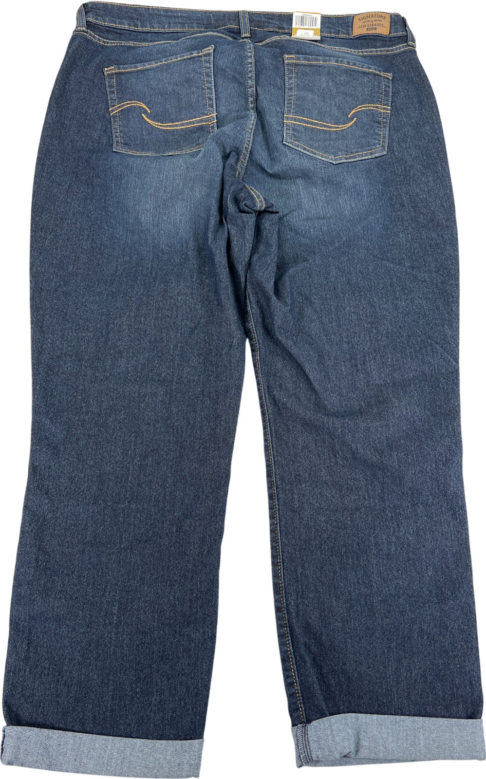 Levi’s Women’s Dark Wash Mid Rise Slim Boyfriend Denim Jeans - 18