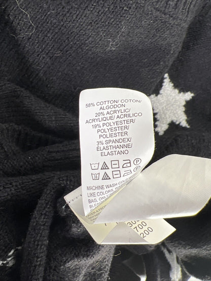 Lucky Brand Women's Black Star Print Knit Sweater - XS