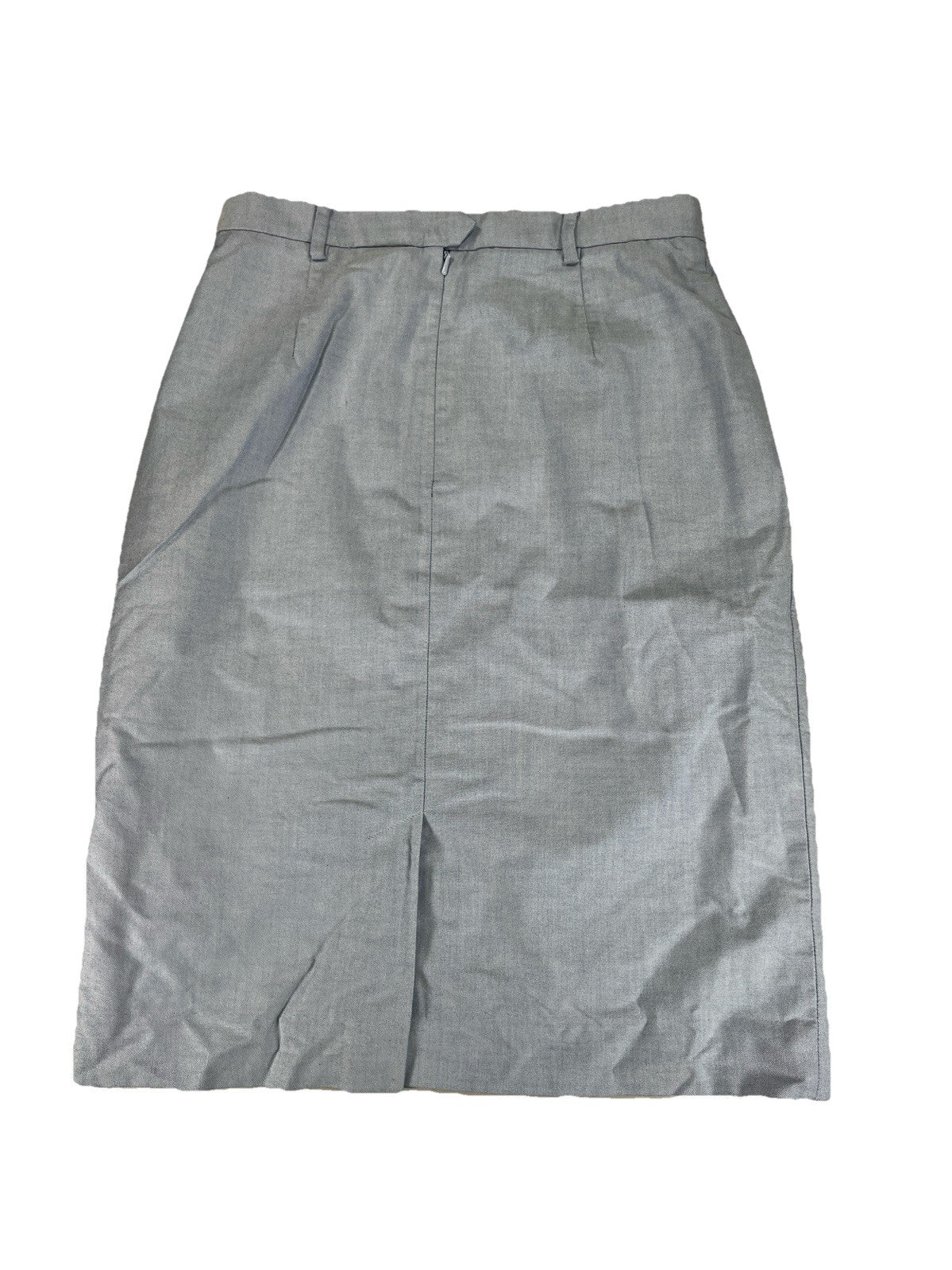 Brooks Brothers Women’s Blue Lined Zip Close Pencil Skirt - 4