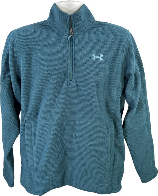 Under Armour Men’s Blue Fleece Lined 1/4 Zip Pullover Sweatshirt - L