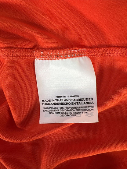 Nike Men's Orange Short Sleeve Dri-Fit Golf Polo Shirt - L
