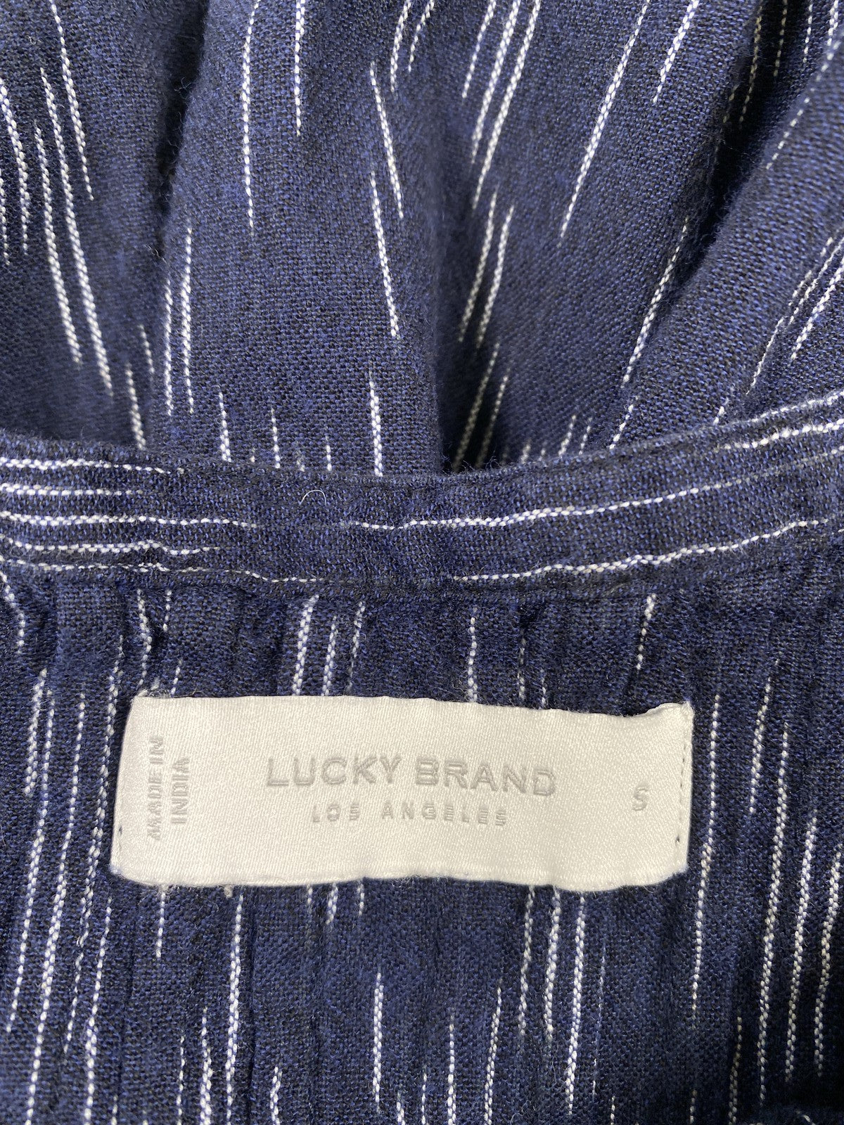 Lucky Brand Women’s Blue V-Neck Sleeveless Tank Top - S