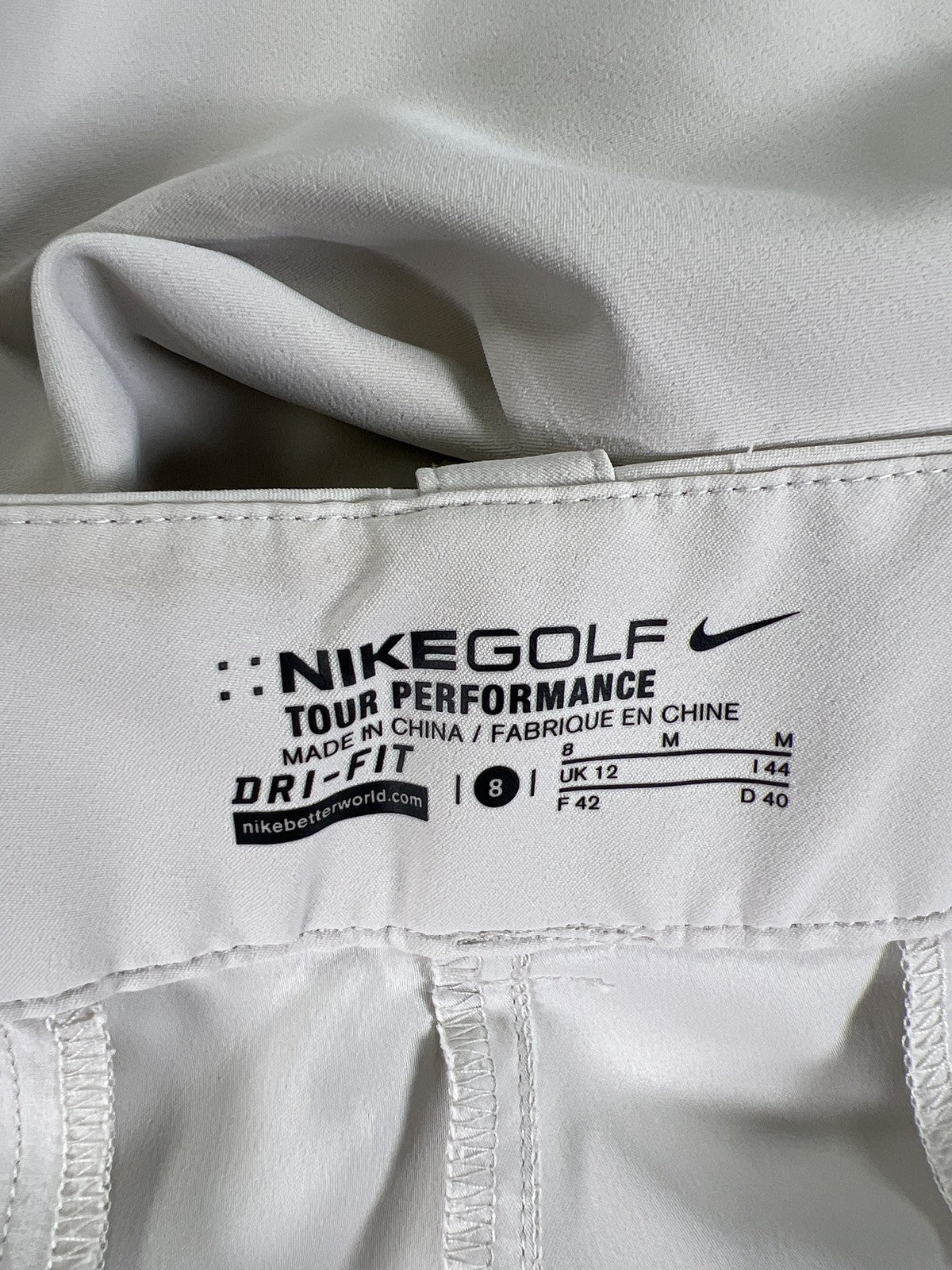 Nike Golf Women’s Light Beige Tour Performance Dri-Fit Capri Pants - 8