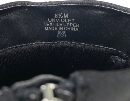 Unisa Women’s Black Textile Violet Side Zip Heeled Boots - 6.5