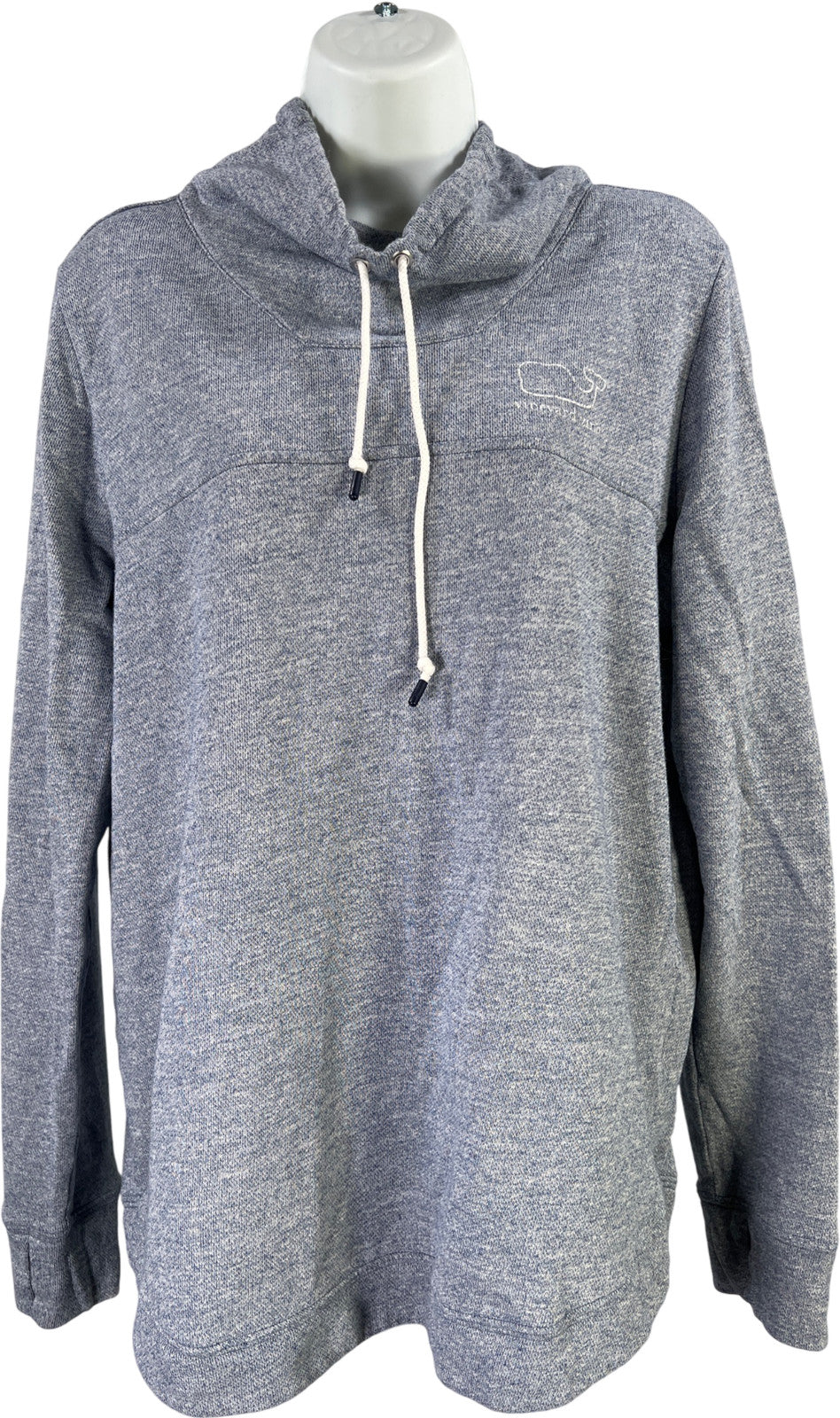 Vineyard Vines Women’s Blue Funnel Neck Lightweight Sweatshirt - L