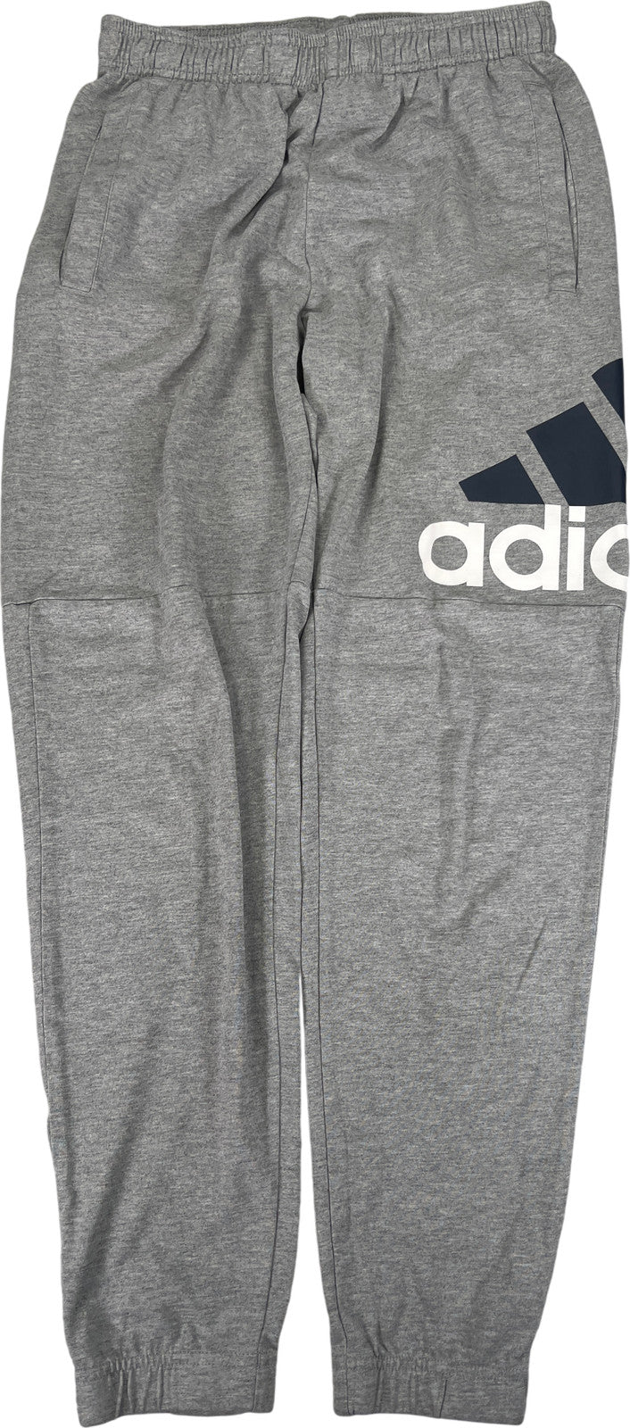 Adidas Men’s Gray Essentials Taped Jogger Sweatpants - S