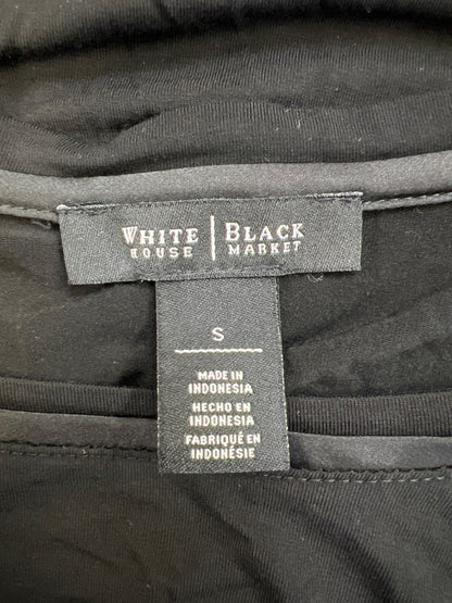 White House Black Market Women’s Black Short Sleeve T-Shirt - S