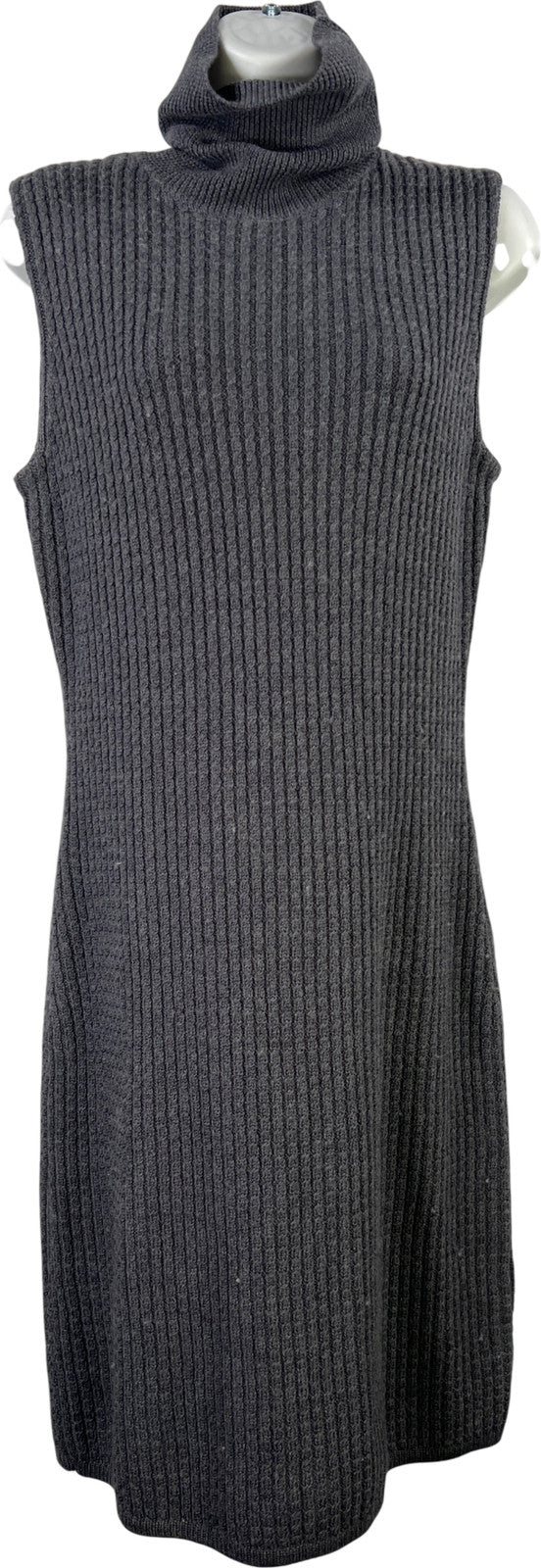 Carlisle Collection Women’s Gray/Blue Cable Knit Sweater Dress W/ Cardigan - M