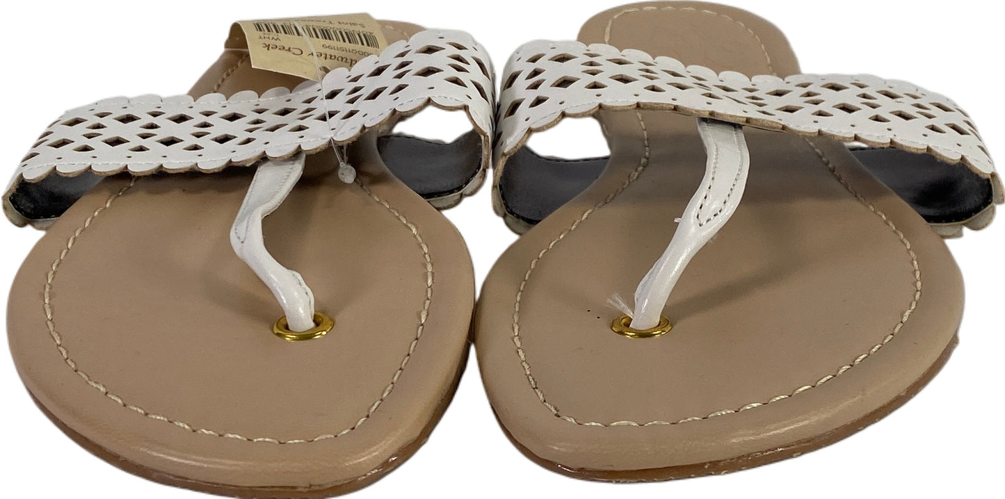 NEW Coldwater Creek Women’s Ivory/Beige Saint Tropez Sandals - 9