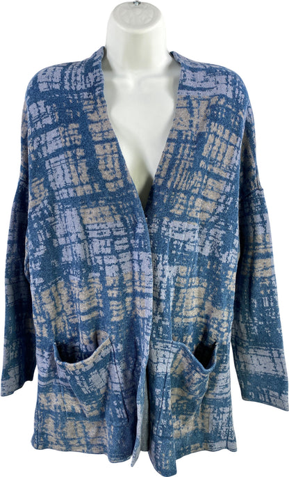 Pure J.Jill Indigo Women’s Blue Long Sleeve One Button Cardigan Sweater - S