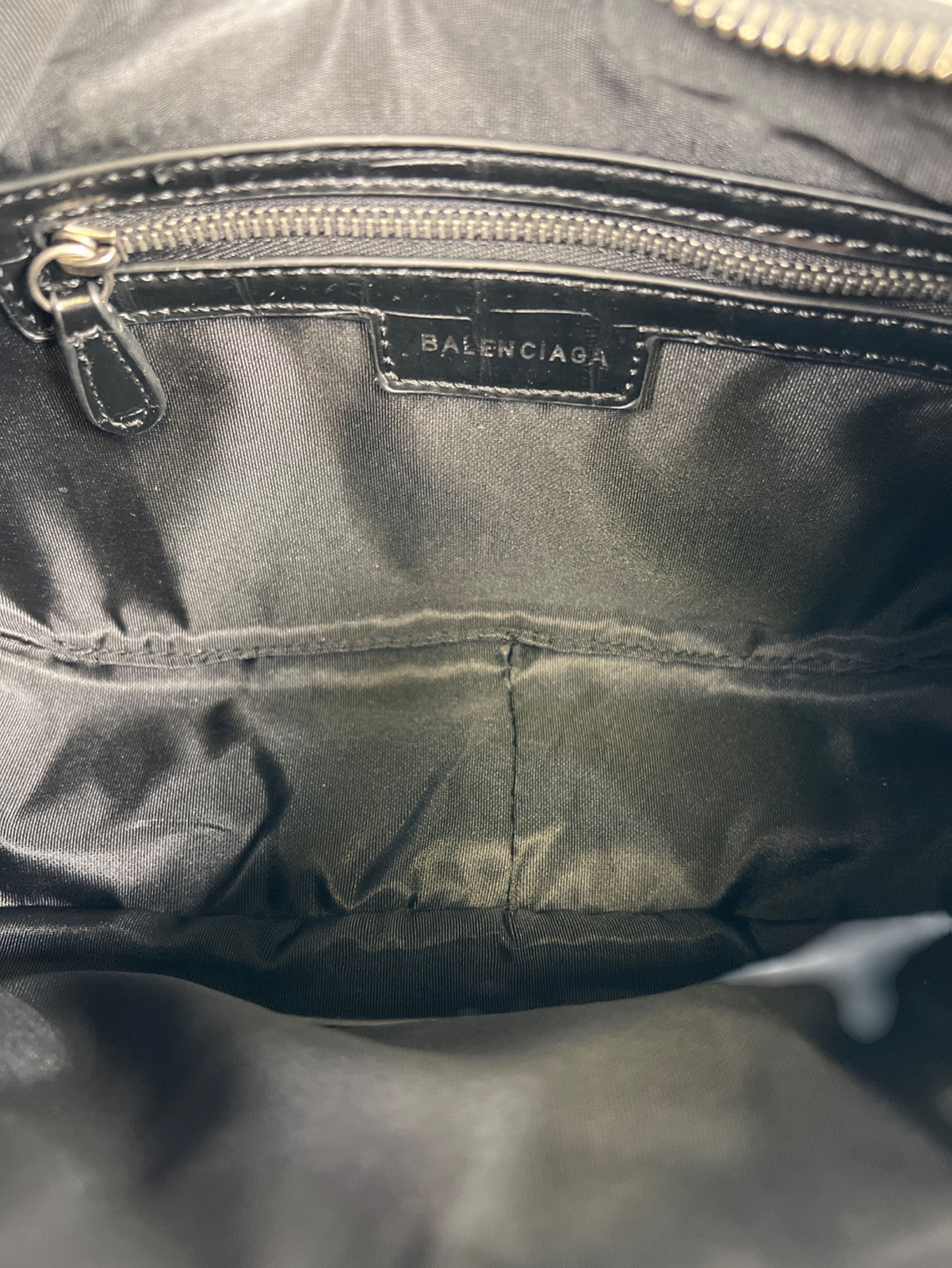 Balenciaga Black Leather Le Cagole Bag Small Satchel Bag Purse