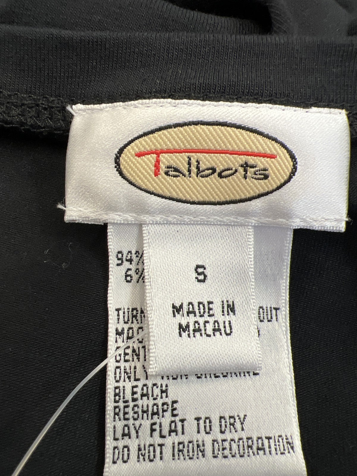 Talbots Women’s Black Rhinestone Sleeveless Tank Top - S