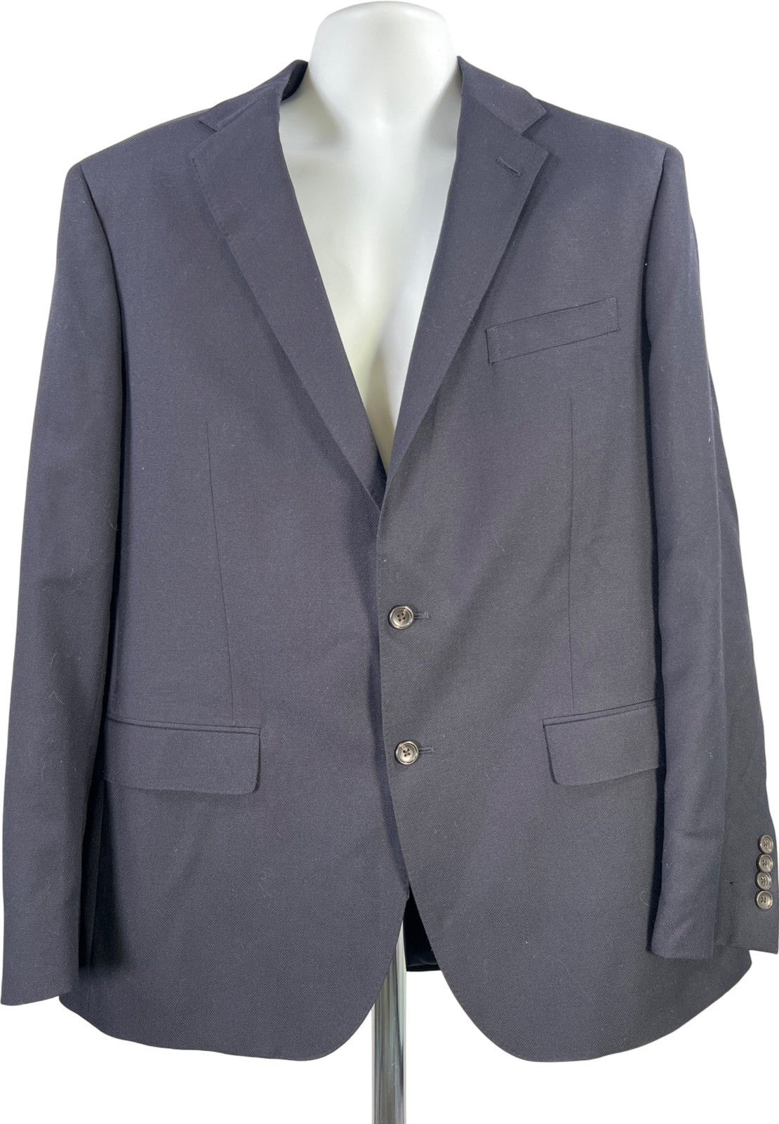 Polo Ralph Lauren Men’s Blue Wool Blend 2 Button Blazer Jacket - 44L