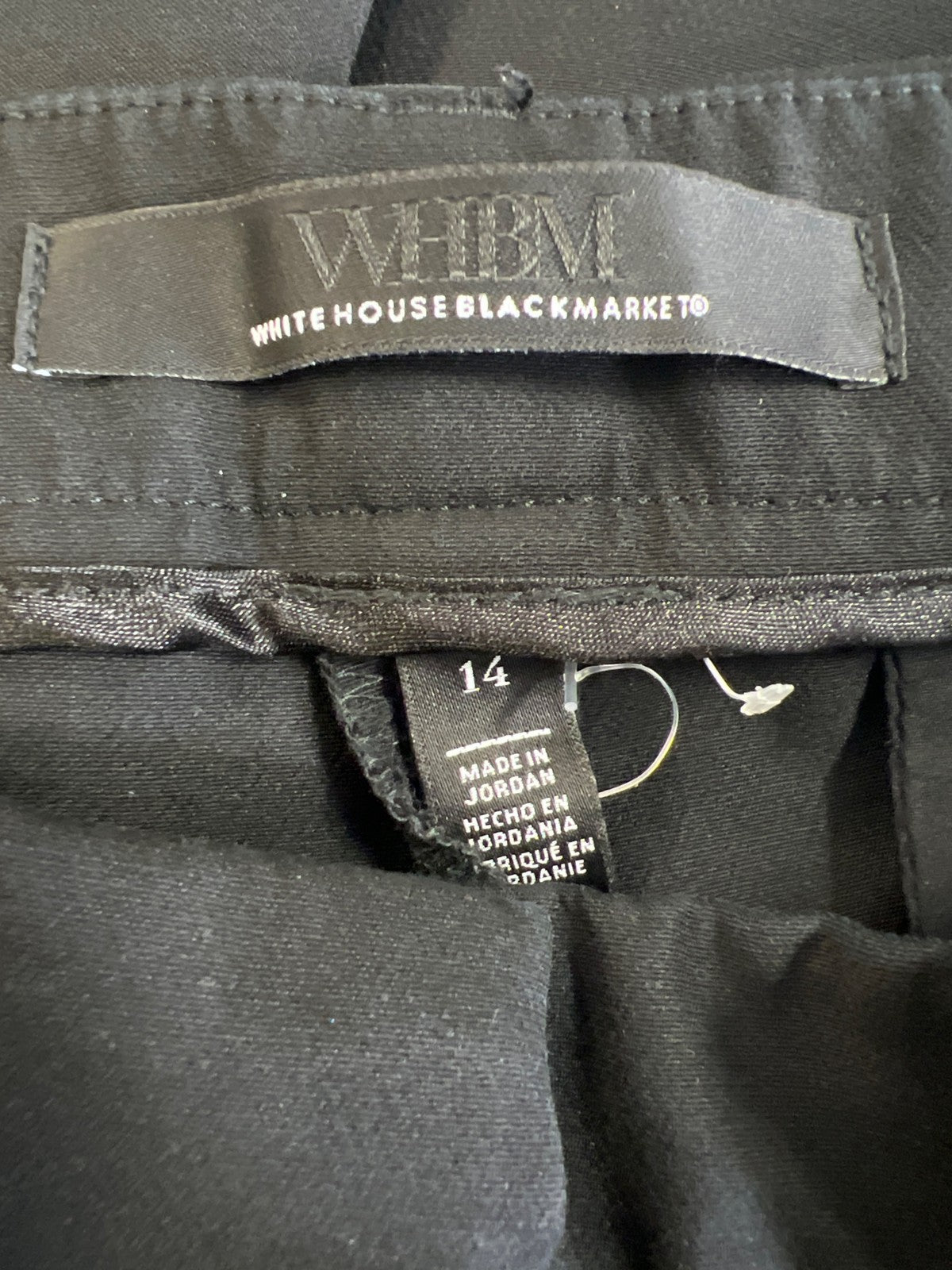 White House Black Market Women’s Black Elle Slim Fit Dress Pants - 14