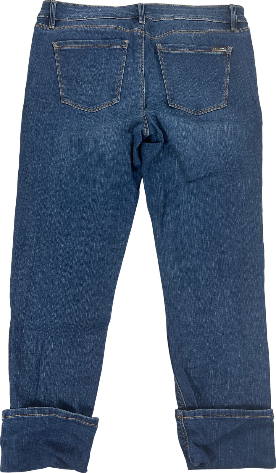 White House Black Market Women’s Dark Wash Slim Crop Stretch Jeans - 6