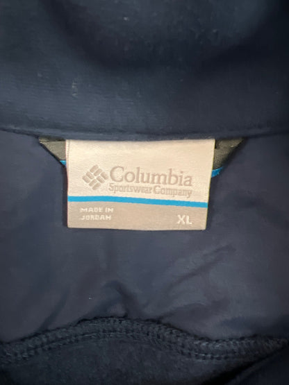 Columbia Men’s Blue Hart Mountain Fleece Quarter Zip Sweater Jacket - XL