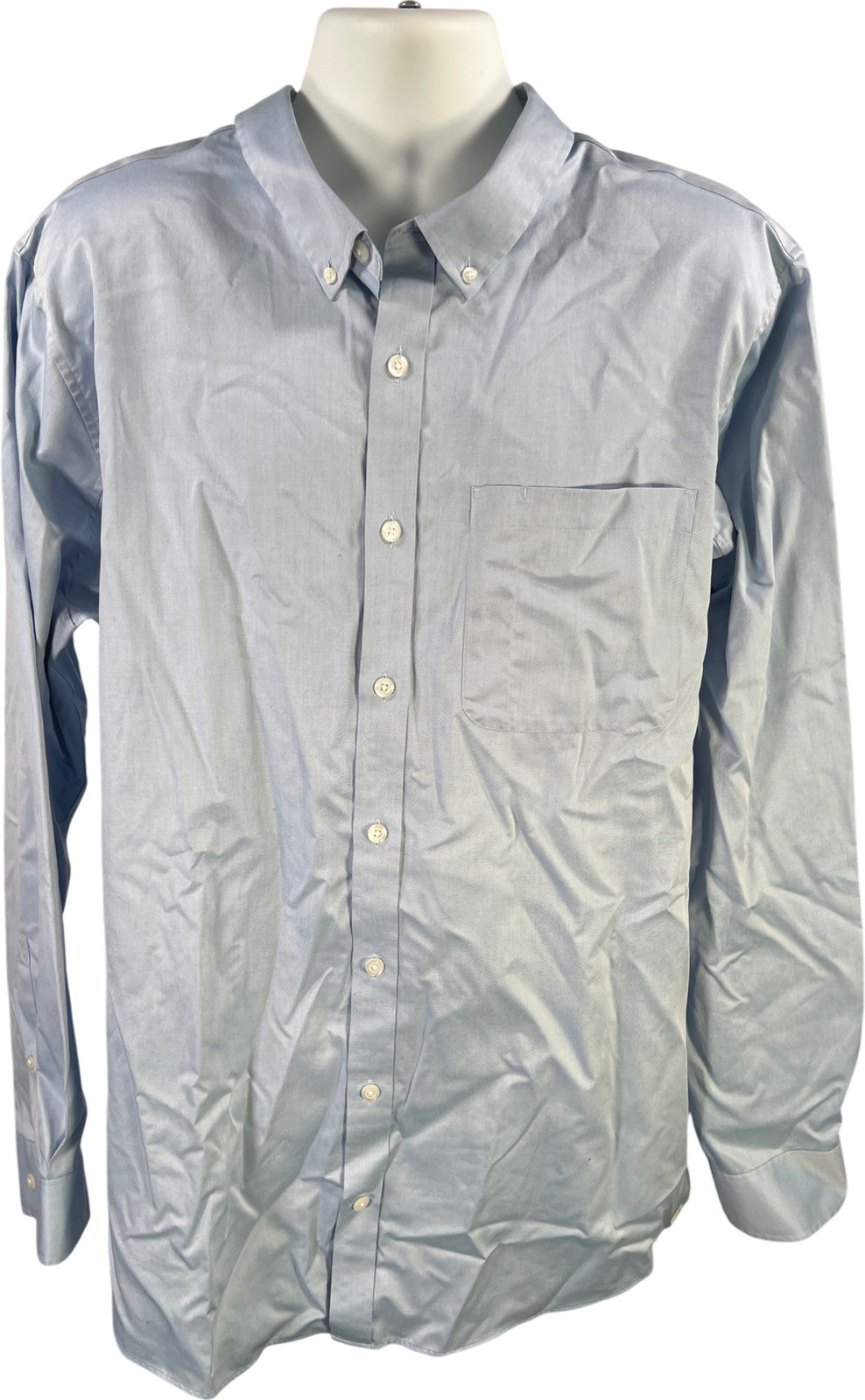 Duluth Trading Men’s Blue Slim Fit Long Sleeve Button Up Shirt - 2XL Tall