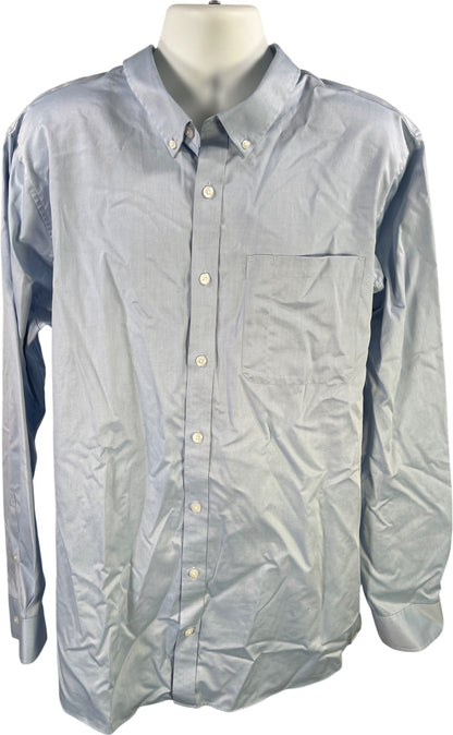 Duluth Trading Men’s Blue Slim Fit Long Sleeve Button Up Shirt - 2XL Tall