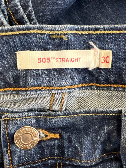 Levi’s Women’s Medium Wash 505 Straight Denim Jeans - 30