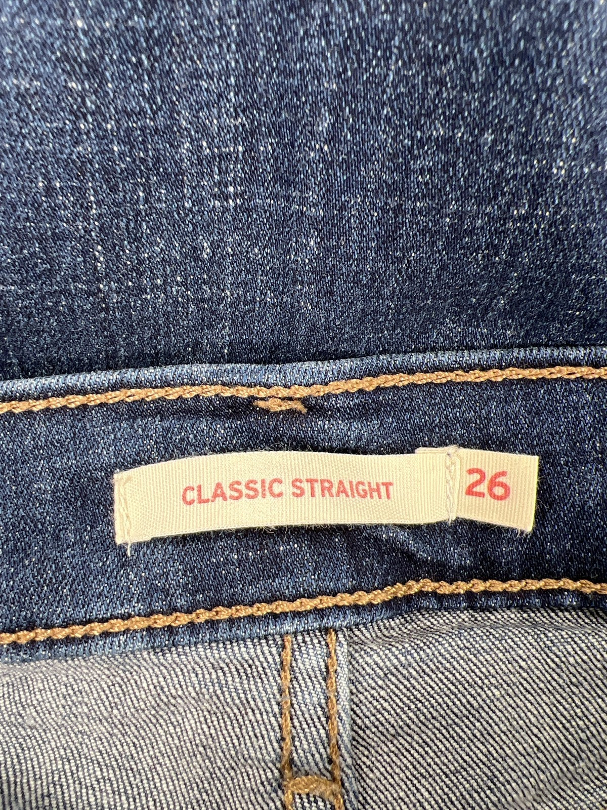 Levi’s Women’s Dark Wash Classic Straight Denim Jeans - 26